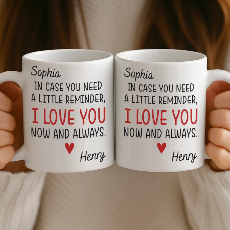 Custom Mug - Personalized Anniversary Christmas Wedding Gifts For Husband And Wife, Him And Her - You’re My Everyday Forever