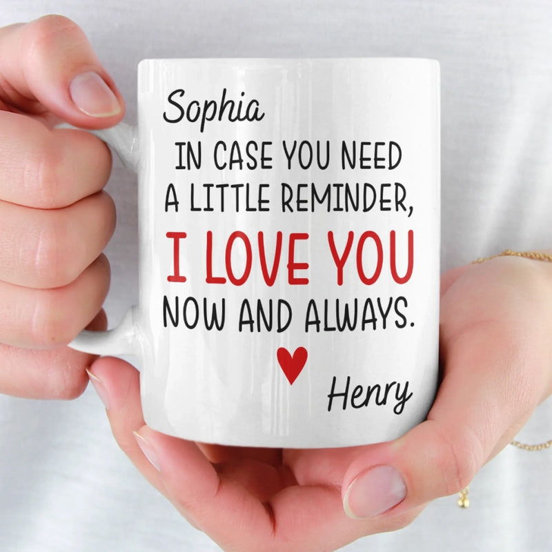 Custom Mug - Personalized Anniversary Christmas Wedding Gifts For Husband And Wife, Him And Her - You’re My Everyday Forever