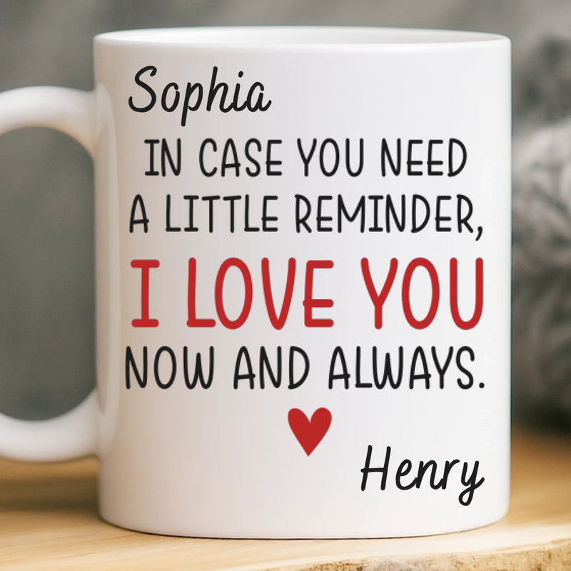 Custom Mug - Personalized Anniversary Christmas Wedding Gifts For Husband And Wife, Him And Her - You’re My Everyday Forever