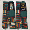 Custom Kids Crew Socks - Personalized Bookish Gifts For Book Lovers, Bookworms, Readers - My Reading Game