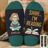 Custom Kids Crew Socks - Personalized Bookish Gifts For Book Lovers, Bookworms, Readers - My Reading Game