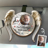 Custom Photo Car Visor Clip - Personalized Memorial Sympathy Gifts For Loss Of Mom, Dad - Never Truly Gone