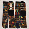 Custom Kids Crew Socks - Personalized Bookish Gifts For Book Lovers, Bookworms, Readers - Chapter On, Chaos Off
