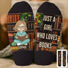 Custom Kids Crew Socks - Personalized Bookish Gifts For Book Lovers, Bookworms, Readers - Chapter On, Chaos Off