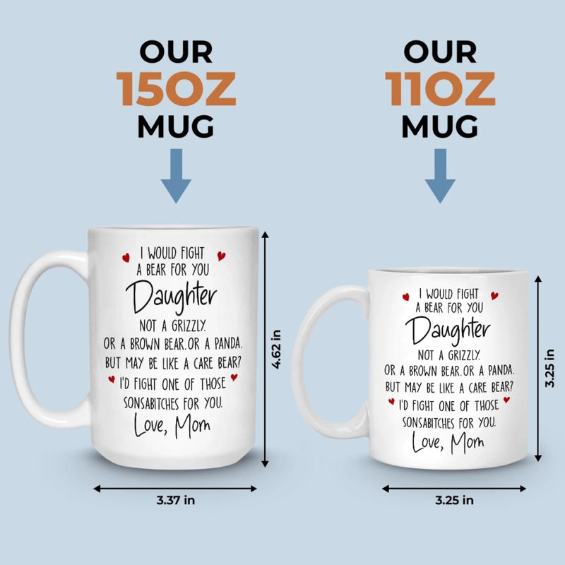 Custom Mug - Personalized Birthday Gifts For Mom, Dad, Son, Daughter - You Make Our World Sweeter