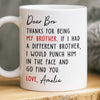 Custom Mug - Personalized Birthday Gifts For Brother, Sister - You Make My World Brighter