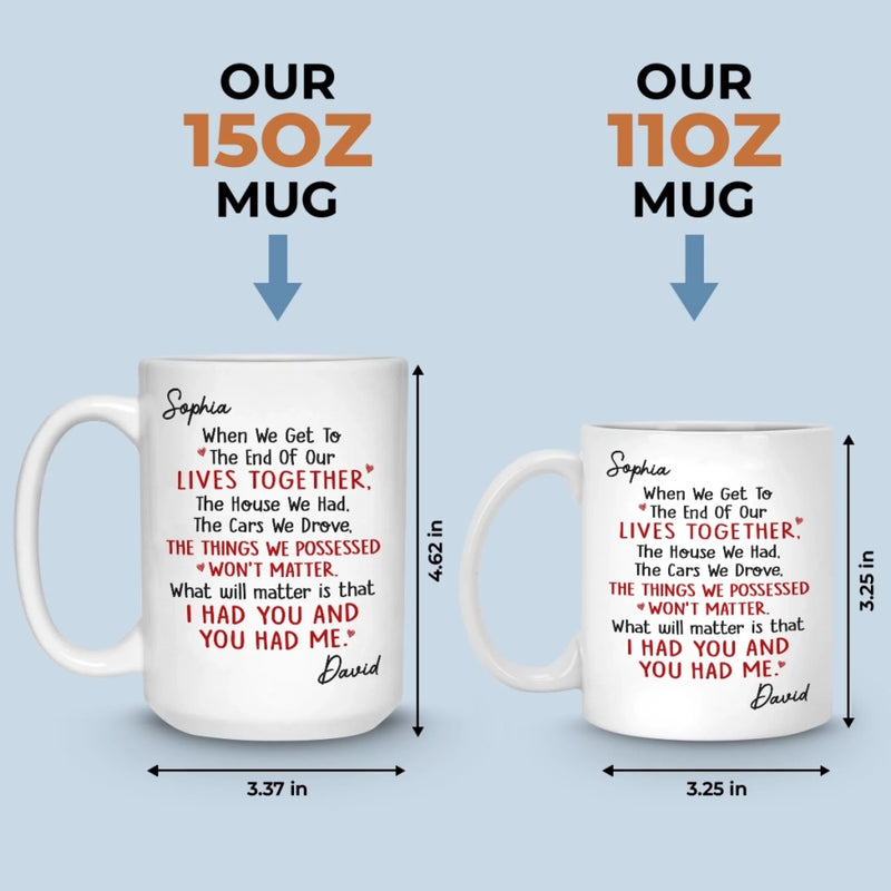 Custom Mug - Personalized Anniversary Christmas Wedding Gifts For Husband And Wife, Him And Her - My Forever Person