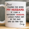 Custom Mug - Personalized Anniversary Christmas Wedding Gifts For Husband And Wife, Him And Her - You’re Lucky I Love You