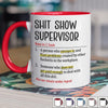 Custom Accent Mug - Personalized Funny Gifts For Best Friends, Family, Coworker, Work Bestie - Sip Now Panic Later
