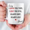 Custom Mug - Personalized Anniversary Christmas Wedding Gifts For Husband And Wife, Him And Her - My Heart Stayed With You