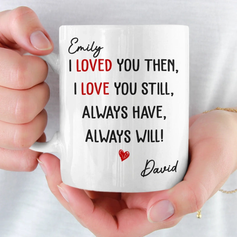 Custom Mug - Personalized Anniversary Christmas Wedding Gifts For Husband And Wife, Him And Her - My Heart Stayed With You