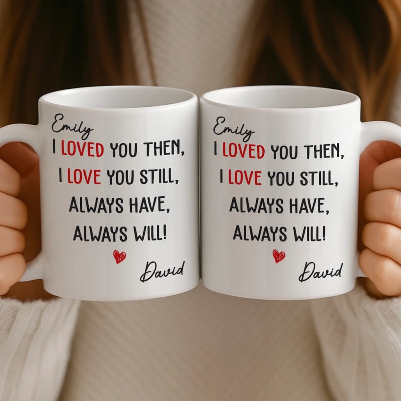 Custom Mug - Personalized Anniversary Christmas Wedding Gifts For Husband And Wife, Him And Her - My Heart Stayed With You