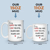 Custom Mug - Personalized Anniversary Christmas Wedding Gifts For Husband And Wife, Him And Her - My Heart Stayed With You