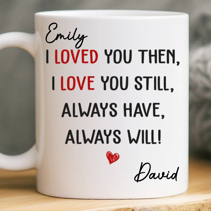 Custom Mug - Personalized Anniversary Christmas Wedding Gifts For Husband And Wife, Him And Her - My Heart Stayed With You