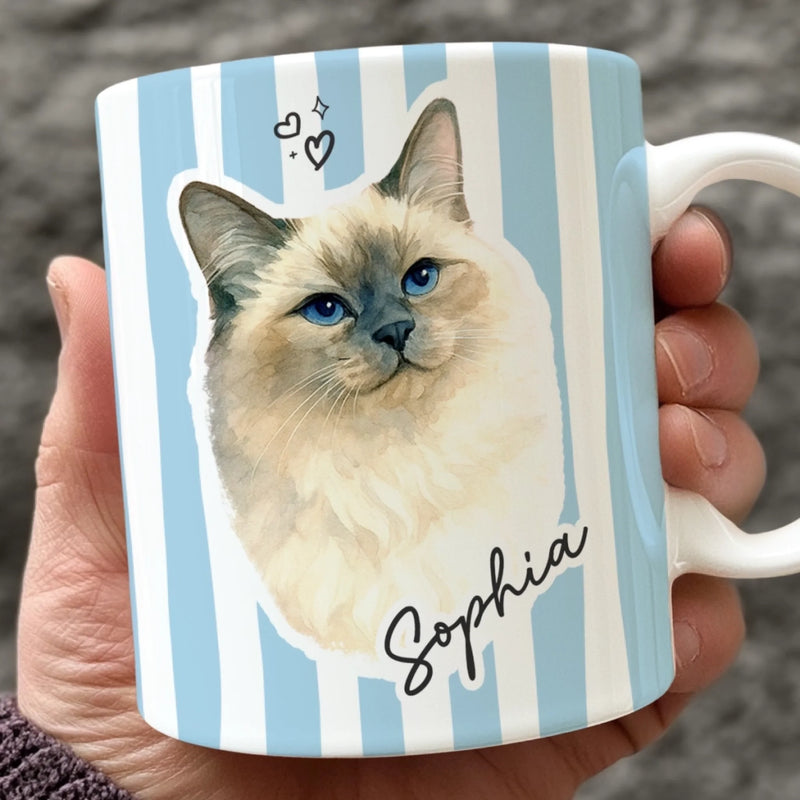 Custom Photo Mug - Personalized Birthday Gifts For Dog Cat Lovers, Dog Dad And Mom, Cat Owners - Home Feels Warmer With You