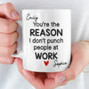 Custom Mug - Personalized Birthday Gifts For Coworker, Work Bestie - Working With You Is A Delight