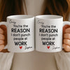 Custom Mug - Personalized Birthday Gifts For Coworker, Work Bestie - Working With You Is A Delight