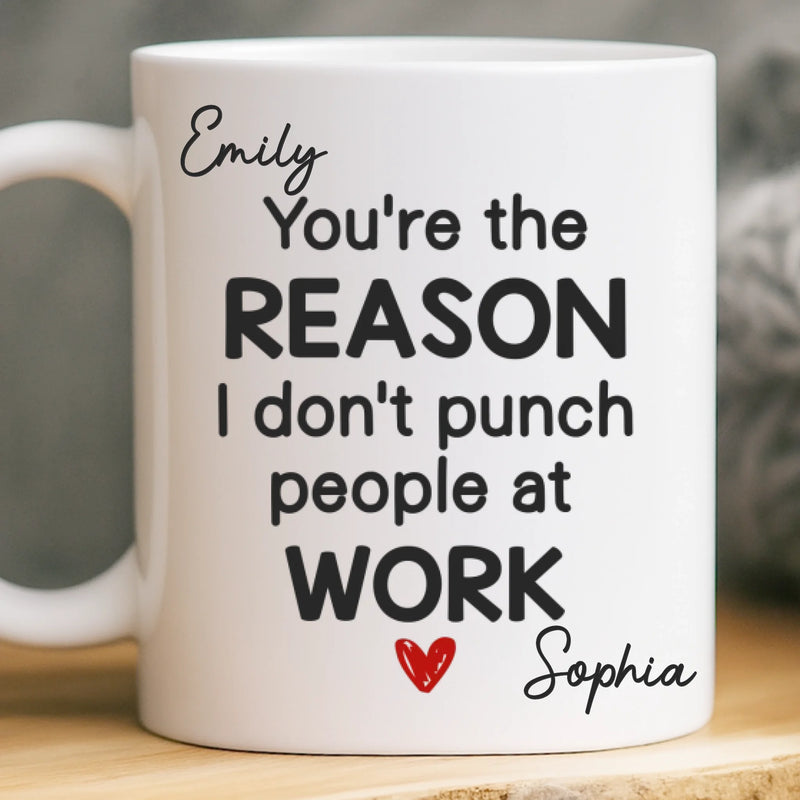 Custom Mug - Personalized Birthday Gifts For Coworker, Work Bestie - Working With You Is A Delight