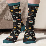 Custom Name Book Lover Gifts for Women - Personalized Middle Tube Socks