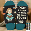 Custom Kid Crew Socks - Personalized Bookish Gifts For Book Lovers, Bookworms, Readers - Need All These Books