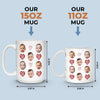 Custom Photo Mug - Personalized Birthday Gifts For Mom, Dad, Brother, Sister, Kids - My Heart Walks With You Always