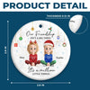 Custom Ceramic Ornament - Personalized Best Friend Christmas Birthday Gifts For Women, Besties, Sisters, BFF - Heart Of Gold
