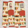 Custom Kid Crew Socks - Personalized Bookish Gifts For Book Lovers, Bookworms, Readers - Books Are The Journey