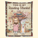 Custom Name Book and Dog Lover Gifts - Personalized Blanket