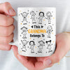 Custom Mug - Personalized Birthday Gifts For Mom, Grandma - Growing Love In Our Little World