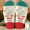 Custom Silly Goose Crew Socks - Personalized Birthday Gifts For Besties, Sisters, BFF, Family, Yourself - Mastering My Own Chaos
