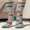 Custom Dumpster Fire Crew Socks - Personalized Funny Gifts For Coworker, Work Bestie - Thriving In Our Daily Chaos