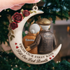 Custom Wood Ornament - Personalized Anniversary Christmas Wedding Gifts For Husband And Wife, Him And Her - Growing Old Staying Gold