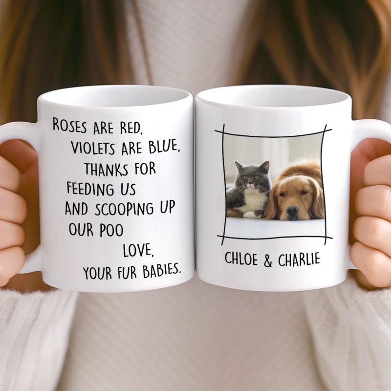 Custom Photo Mug - Personalized Christmas Birthday Gifts For Dog Cat Lovers, Dog Dad And Mom, Cat Owners - Your Daily Chore Reminder
