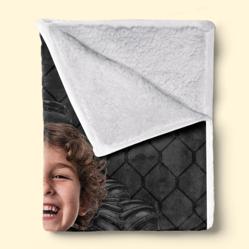 Custom Photo Blanket - Personalized Birthday Gifts For Kids - Racing Into Adventure
