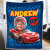Custom Photo Blanket - Personalized Birthday Gifts For Kids - Racing My Own Way