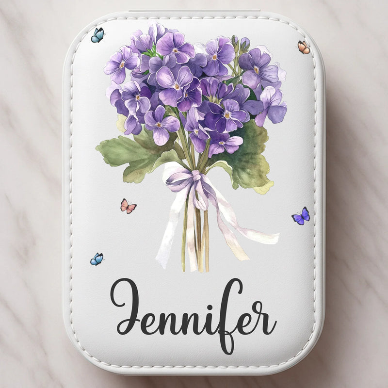 Custom Jewelry Box LED Makeup - Personalized Birthday Gifts For Besties, Sisters, BFF, Family, Yourself - Be Kind To Your Own Heart