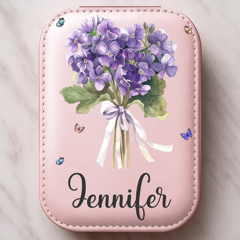 Custom Jewelry Box LED Makeup - Personalized Birthday Gifts For Besties, Sisters, BFF, Family, Yourself - Be Kind To Your Own Heart