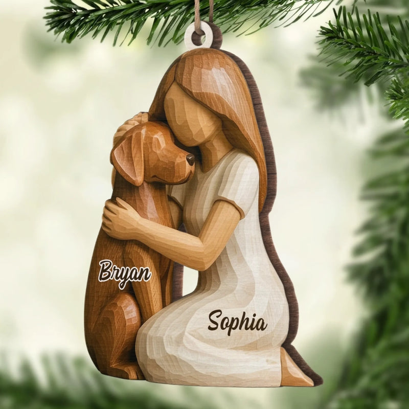 Custom Wood Ornament - Personalized Pet Christmas Memorial Sympathy Gifts For Dogs  - Still Wagging In My Heart