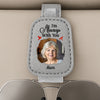Custom Photo Leather Car Visor - Personalized Memorial Sympathy Gifts For Loss Of Mom, Dad - Always With You