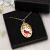 Custom Photo Locket Necklace - Personalized Memorial Sympathy Gifts For Loss Of Mom, Dad - Always Loved Always Missed