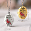 Custom Photo Locket Necklace - Personalized Memorial Sympathy Gifts For Loss Of Mom, Dad - Always Loved Always Missed