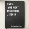 Custom Leather Writing Journal - Personalized Funny  Gifts For Coworker, Work Bestie, Best Friends - Sarcasm Storage Unit