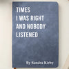 Custom Leather Writing Journal - Personalized Funny  Gifts For Coworker, Work Bestie, Best Friends - Sarcasm Storage Unit