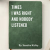 Custom Leather Writing Journal - Personalized Funny  Gifts For Coworker, Work Bestie, Best Friends - Sarcasm Storage Unit