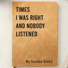 Custom Leather Writing Journal - Personalized Funny  Gifts For Coworker, Work Bestie, Best Friends - Sarcasm Storage Unit