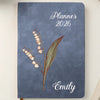 Custom Leather Writing Journal - Personalized Birthday Gifts For Besties, Sisters, BFF, Family, Yourself - Building My Tomorrow With Intention