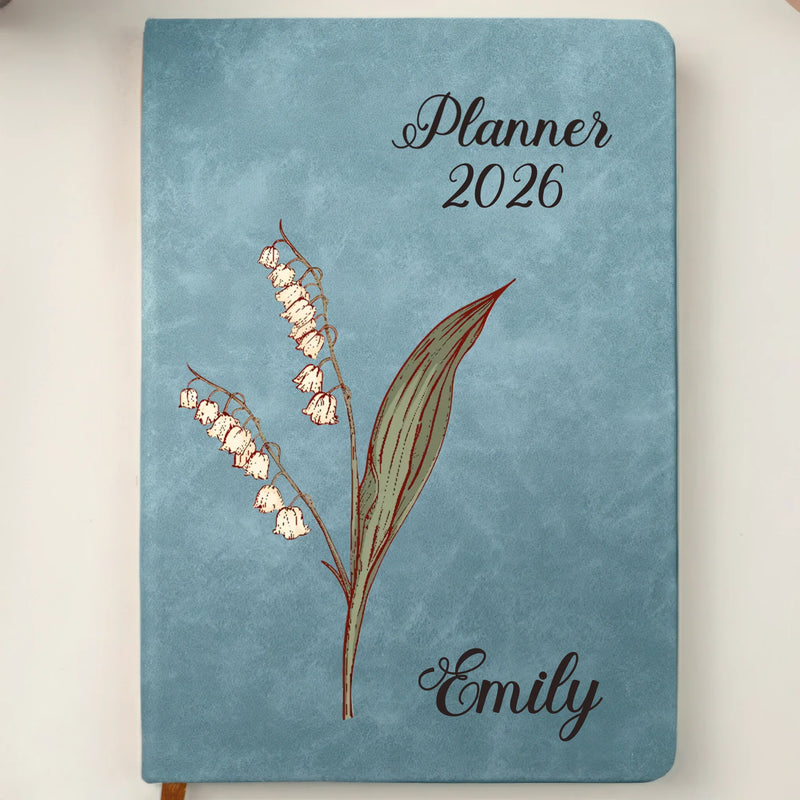 Custom Leather Writing Journal - Personalized Birthday Gifts For Besties, Sisters, BFF, Family, Yourself - Building My Tomorrow With Intention