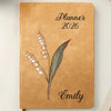 Custom Leather Writing Journal - Personalized Birthday Gifts For Besties, Sisters, BFF, Family, Yourself - Building My Tomorrow With Intention