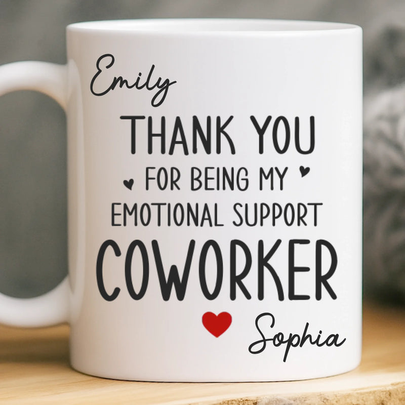 Custom Mug - Personalized Birthday Gifts For Coworker, Work Bestie - Teamwork Keeps Us Moving Forward
