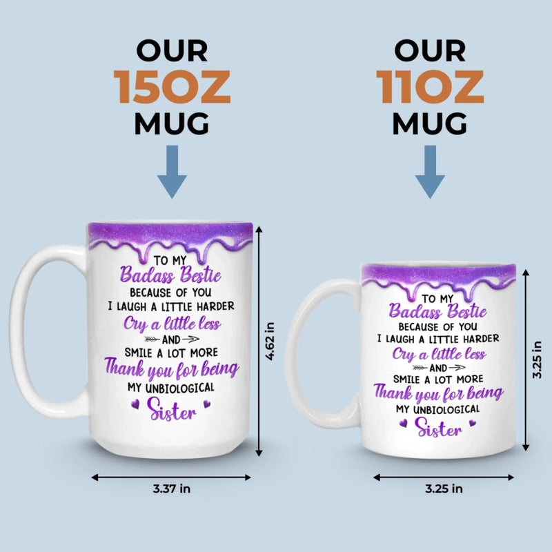 Custom Mug - Personalized Best Friend Birthday Gifts For Women, Besties, Sisters, BFF - Besties Making Life Shine Brighter